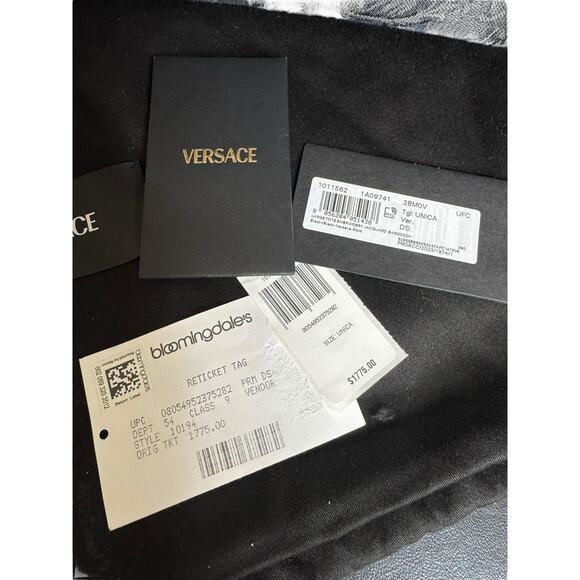 Versace NWT Large Barocco Athena Tote in Black - Picture 3 of 16